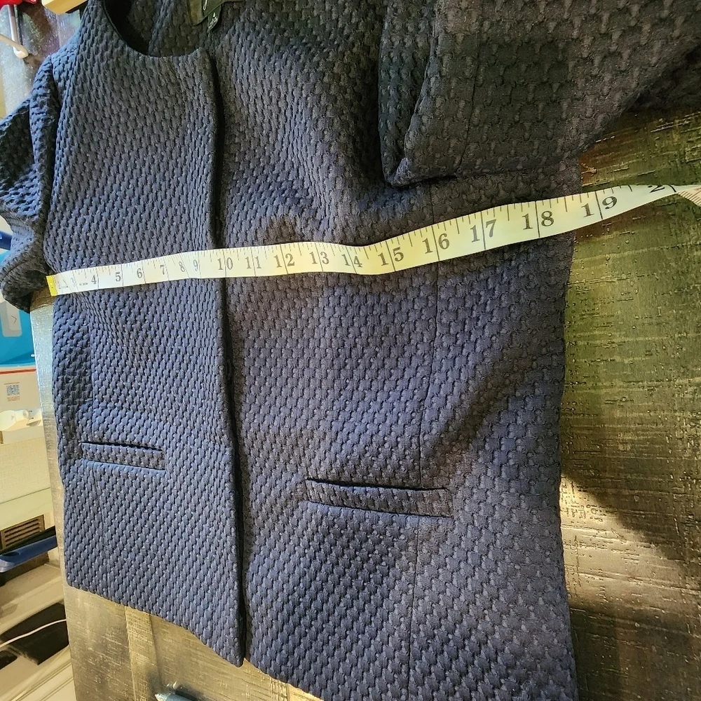 J. Crew Midnight Blue Textured Blazer